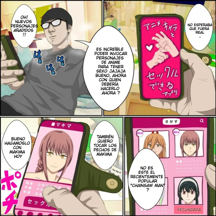 Anime Chara to Seckle Dekiru Appli ''Makima Hen''｜La App con la que Puedes Cogerte a Personajes de Anime ~El Caso de Makima~