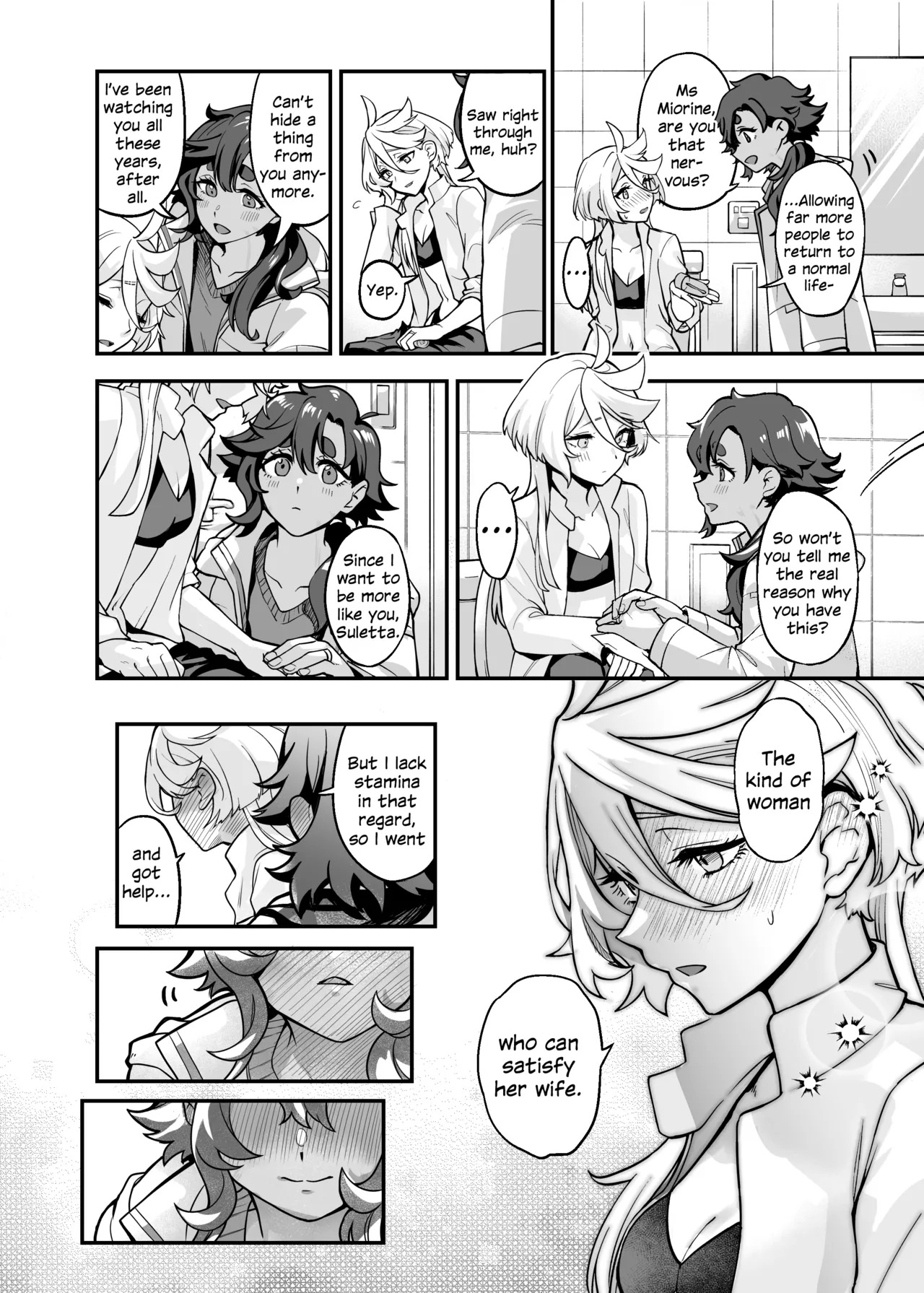 Chanto Manzoku Sasete Ageru Kara, Baka | Since I'll Satisfy You, Stupid (Mobile Suit Gundam: The Witch from Mercury) [English] [Digital] - Page 15