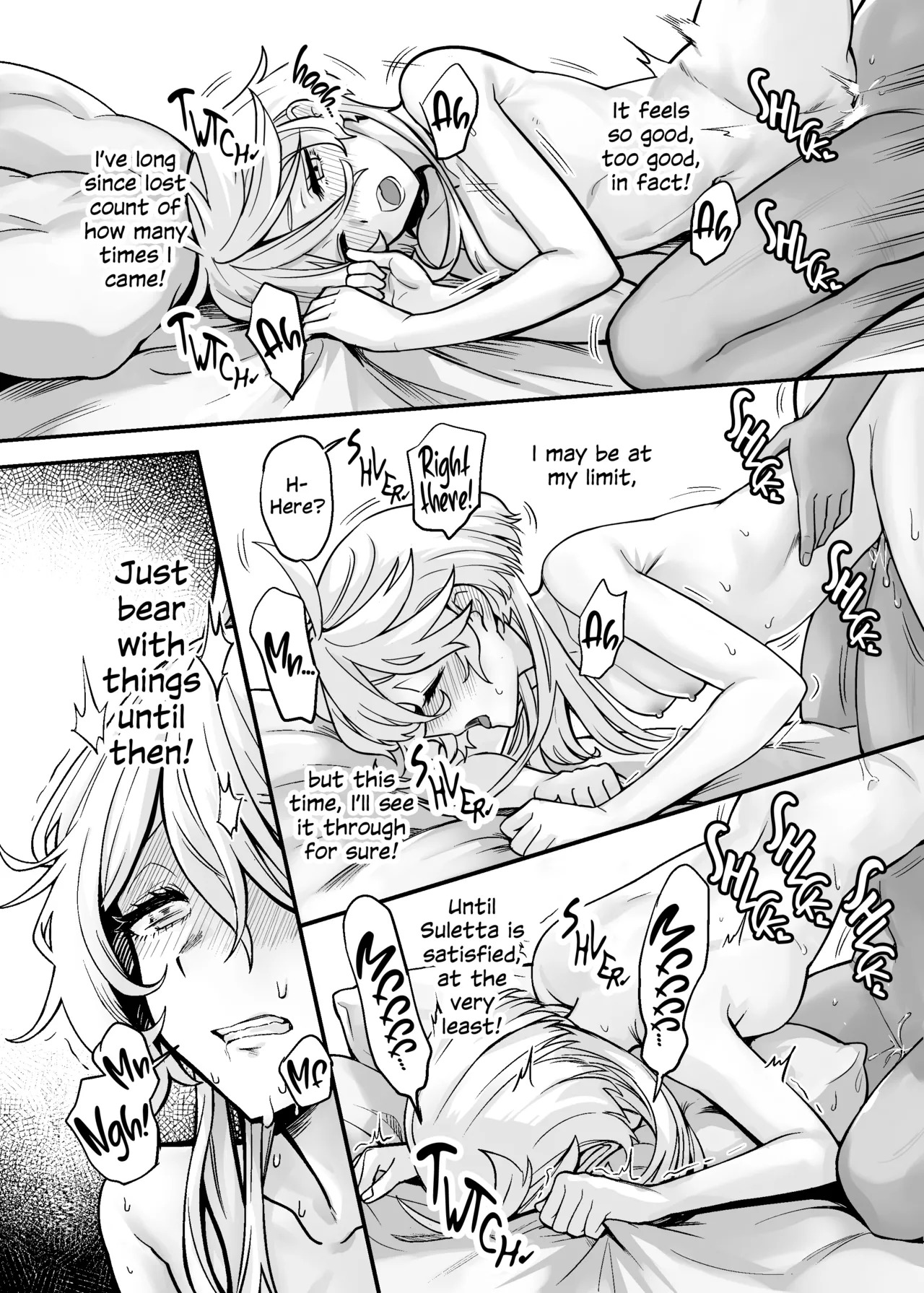 Chanto Manzoku Sasete Ageru Kara, Baka | Since I'll Satisfy You, Stupid (Mobile Suit Gundam: The Witch from Mercury) [English] [Digital] - Page 7