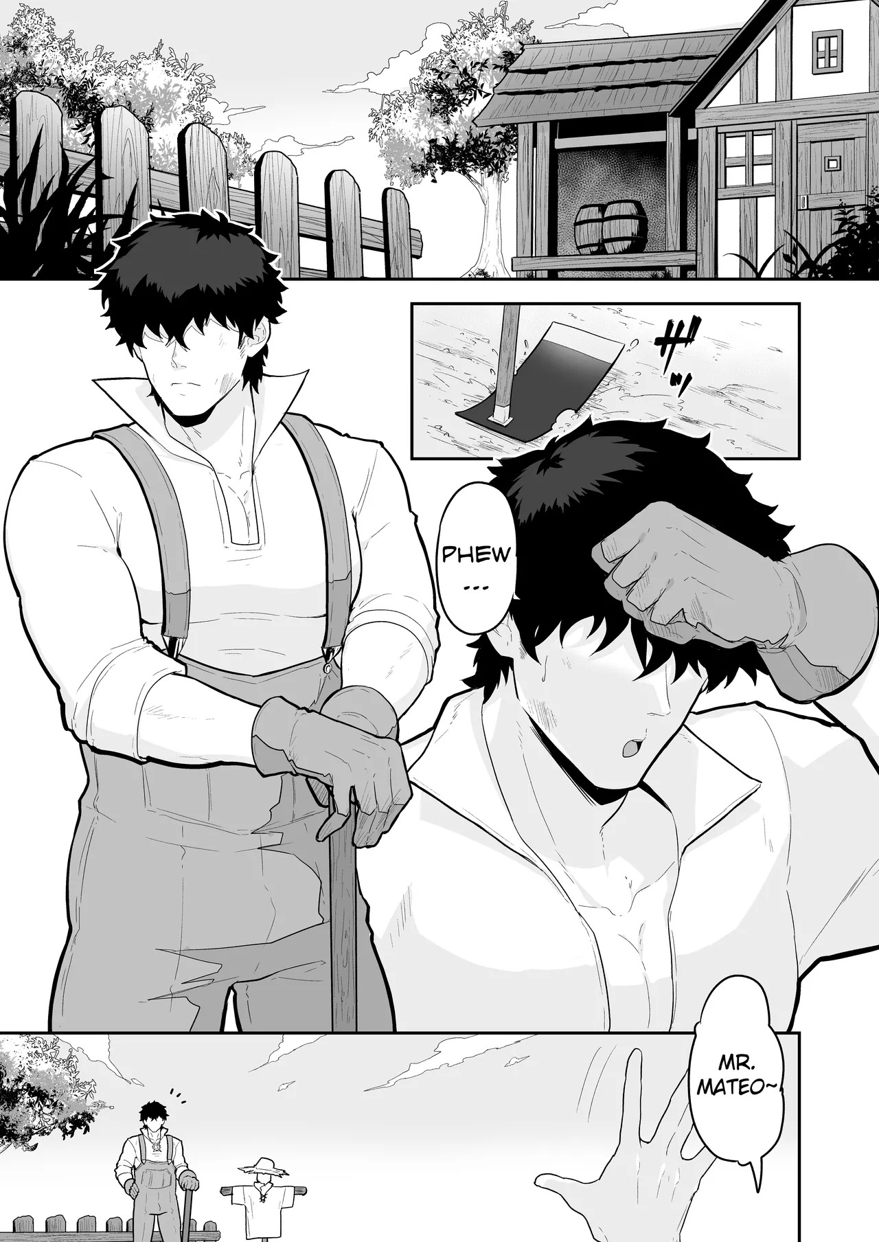 [PULIN Nabe (kakenari)] Noufu to Shinpu | The Farmer and The Priest [English] [Uncensored] - Page 3