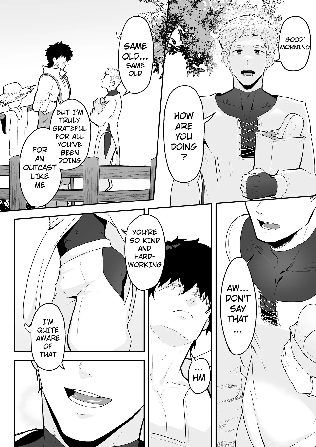 [PULIN Nabe (kakenari)] Noufu to Shinpu | The Farmer and The Priest [English] [Uncensored] - Page 4