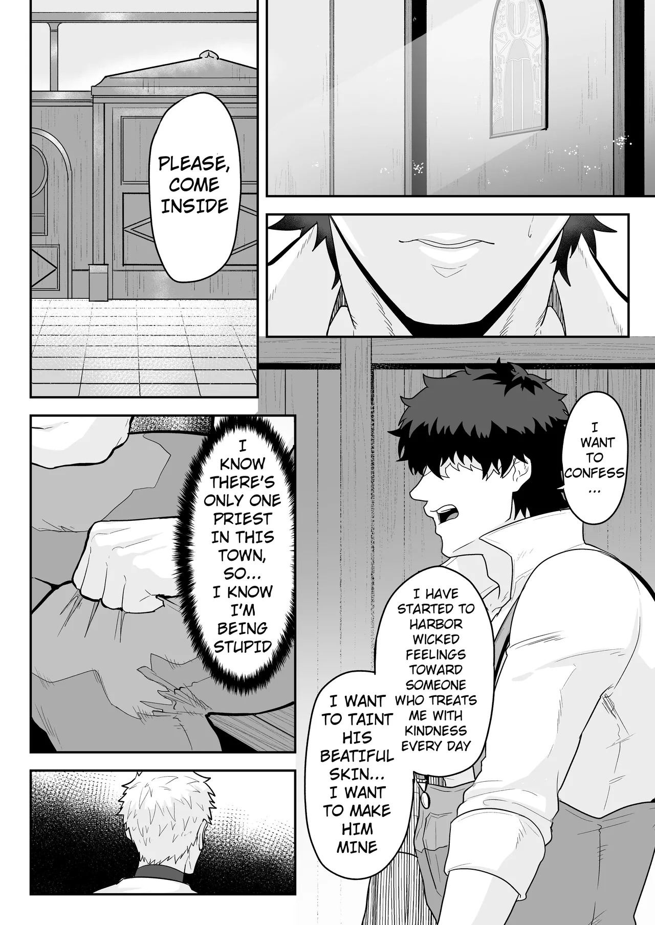 [PULIN Nabe (kakenari)] Noufu to Shinpu | The Farmer and The Priest [English] [Uncensored] - Page 6