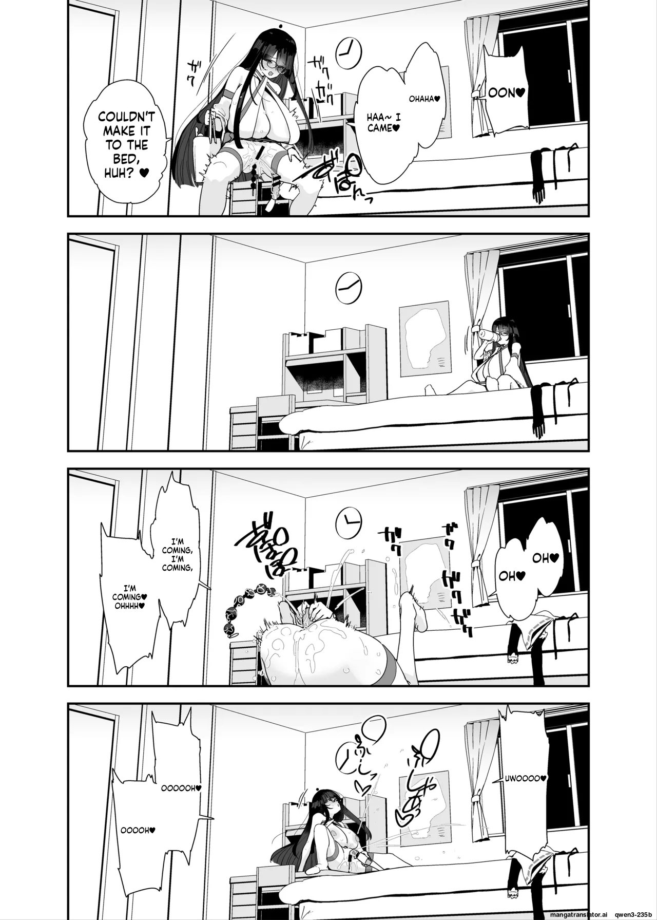 [Condiment Moderately (Maeshima Ryou)] Dosukebe Kyonyuu Joshi ga Kazoku no Inai Renkyuu ni Hitasura Onanie Shimakuru Hanashi [Digital] (SCANMTL) - Page 69