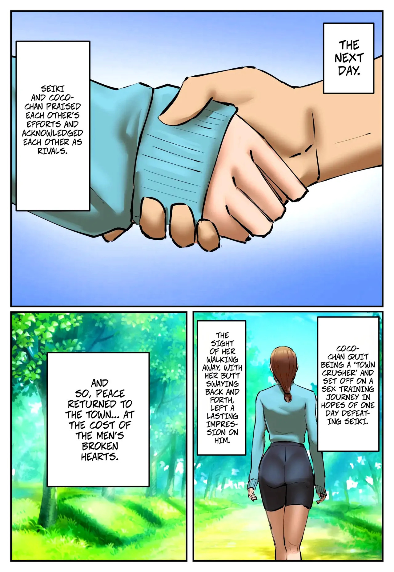 [Chotto B-Sen] My Part-Time Job Is To Get Revenge: The Loose Woman -- Fukushuu Yami Beit "Machi no Keikan ga Kowareru Kono Oppai Onna o Oidashite Hoshii" [Colorized] - Page 41