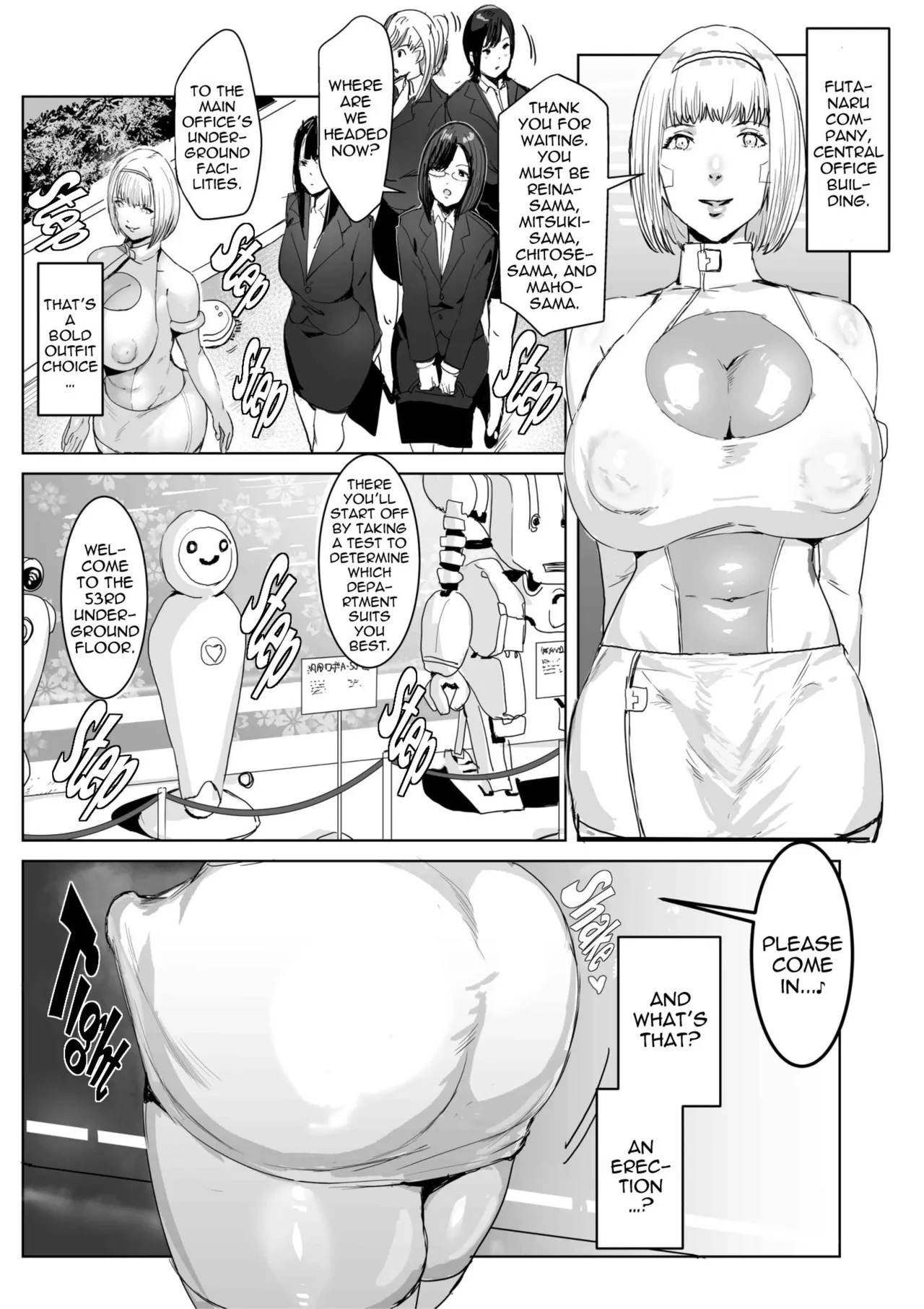 [Meshi Shinja] When I Infiltrated A High-Tech Company I Was Modified Into A Perverted Futanari Android [English] [hardcase8translates] - Page 7