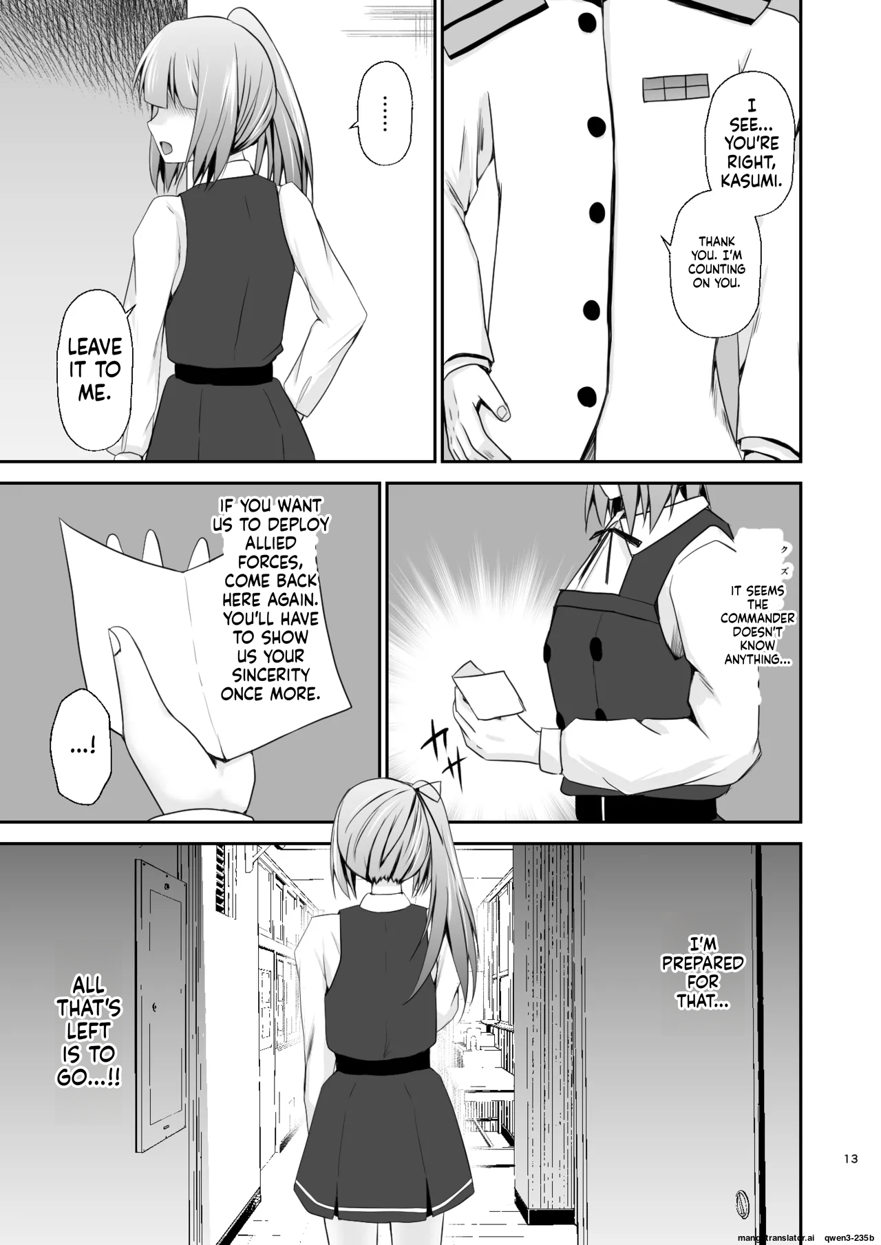 [Heart of cooL (Mizuya Tiharu)] Kasumi no Kakugo (Kantai Collection -KanColle-) [Digital] (SCANMTL) - Page 14