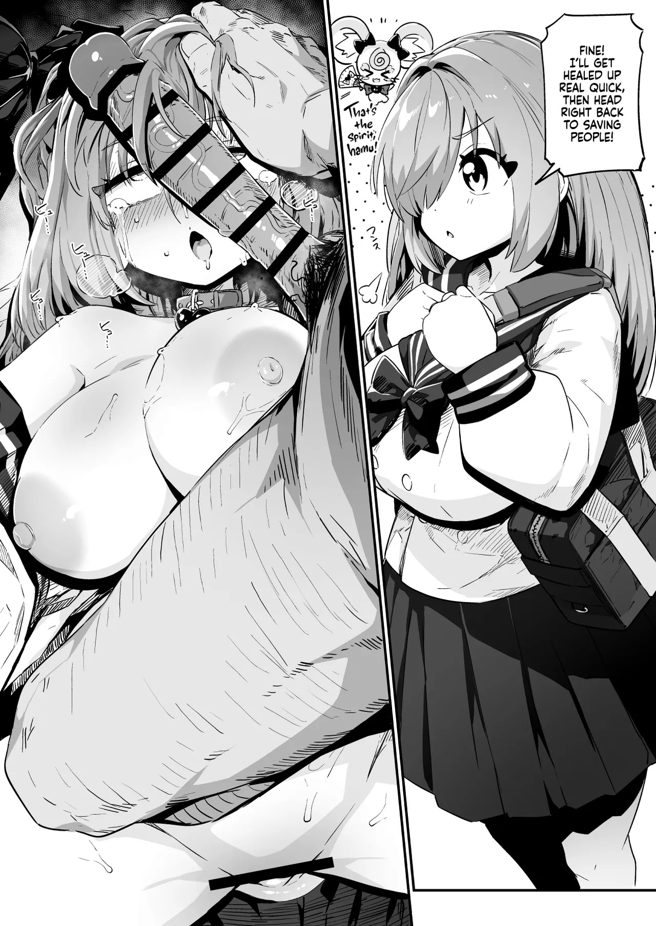 [Mannen Dokodoko Dondodoko (Tottotonero Tarou.)] Mahou Shoujo no Naoshikata (Otoshikata) Kizu o Naoseru no wa Oji-san dake!! | Healing (Breaking) a Magical Girl - Only Oji-san Can Cure Her Wounds! [English] [Xzosk] - Page 9