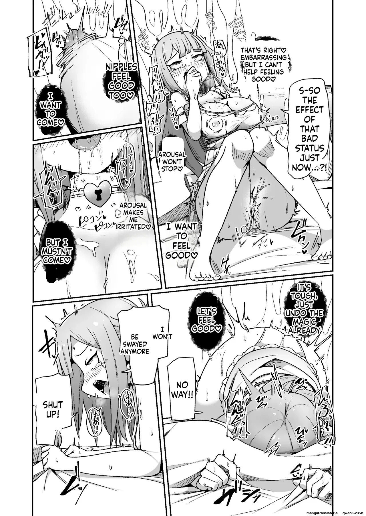 [Echie Kokufuku Aka (Monota)] Guild Uketsukejou-chan datte BaSta ni kakarimasu!! Igai to Yakka na Ingo Genchou | Unexpectedly Troublesome Lustful Auditory Hallucinations [English] [SCANMTL] [Digital] - Page 34