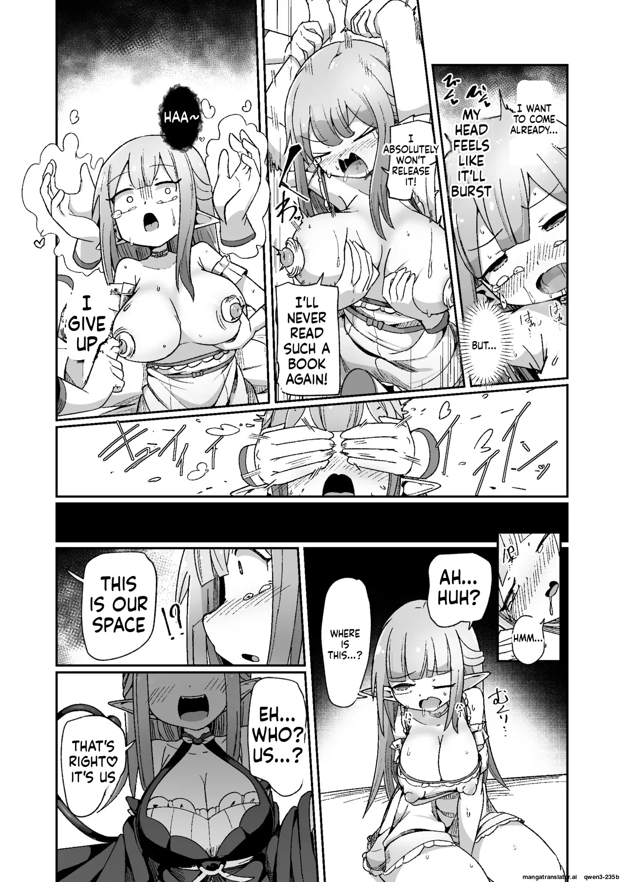 [Echie Kokufuku Aka (Monota)] Guild Uketsukejou-chan datte BaSta ni kakarimasu!! Igai to Yakka na Ingo Genchou | Unexpectedly Troublesome Lustful Auditory Hallucinations [English] [SCANMTL] [Digital] - Page 39