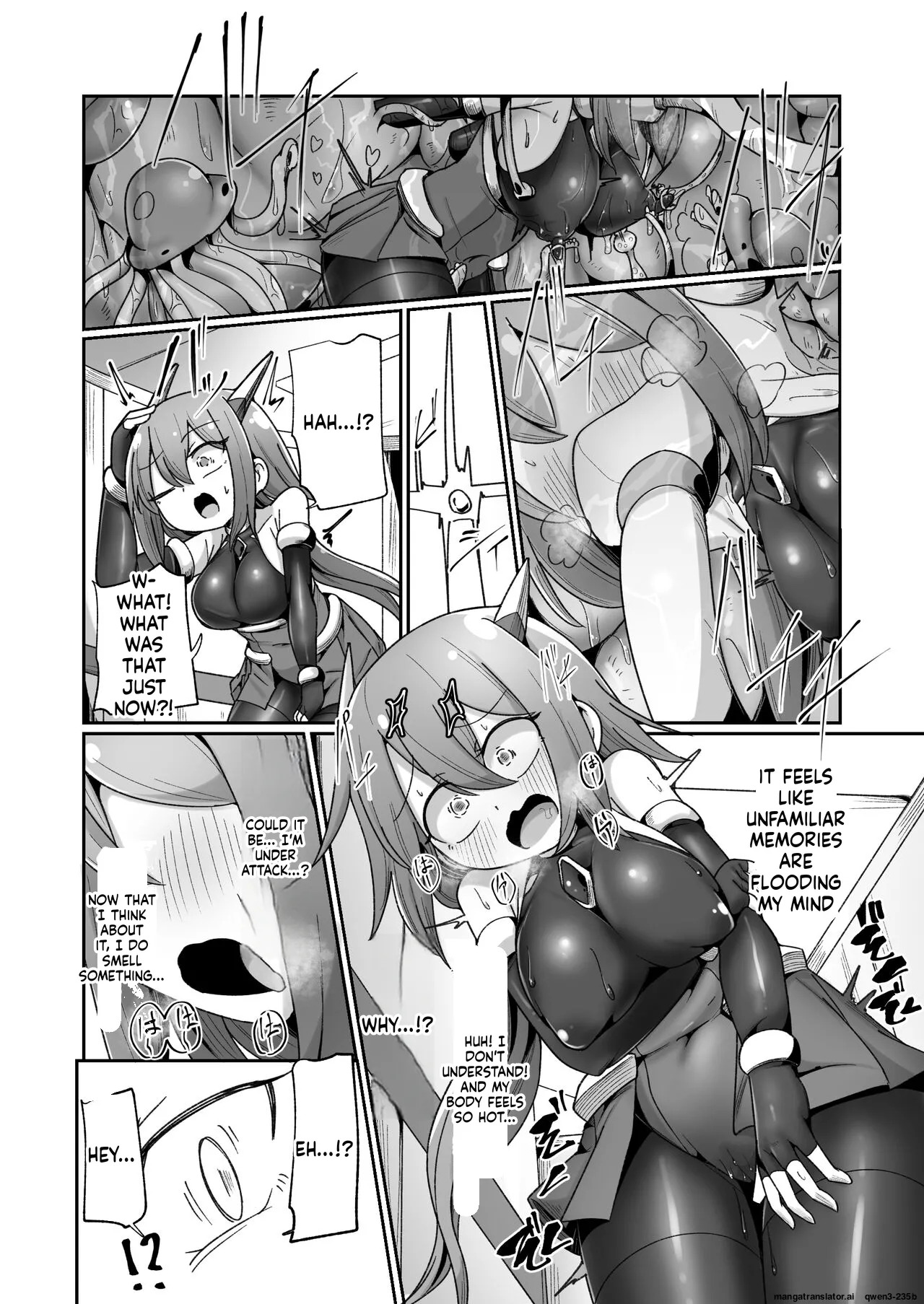 [Echie Kokufuku Aka (Monota)] Maryoku Tank Choukyou sareta Koto mo Sukkari Wasurete no Kono Ko to Teki Ajito ni Idonjau Onna Hero-chan [English] [SCANMTL] - Page 11