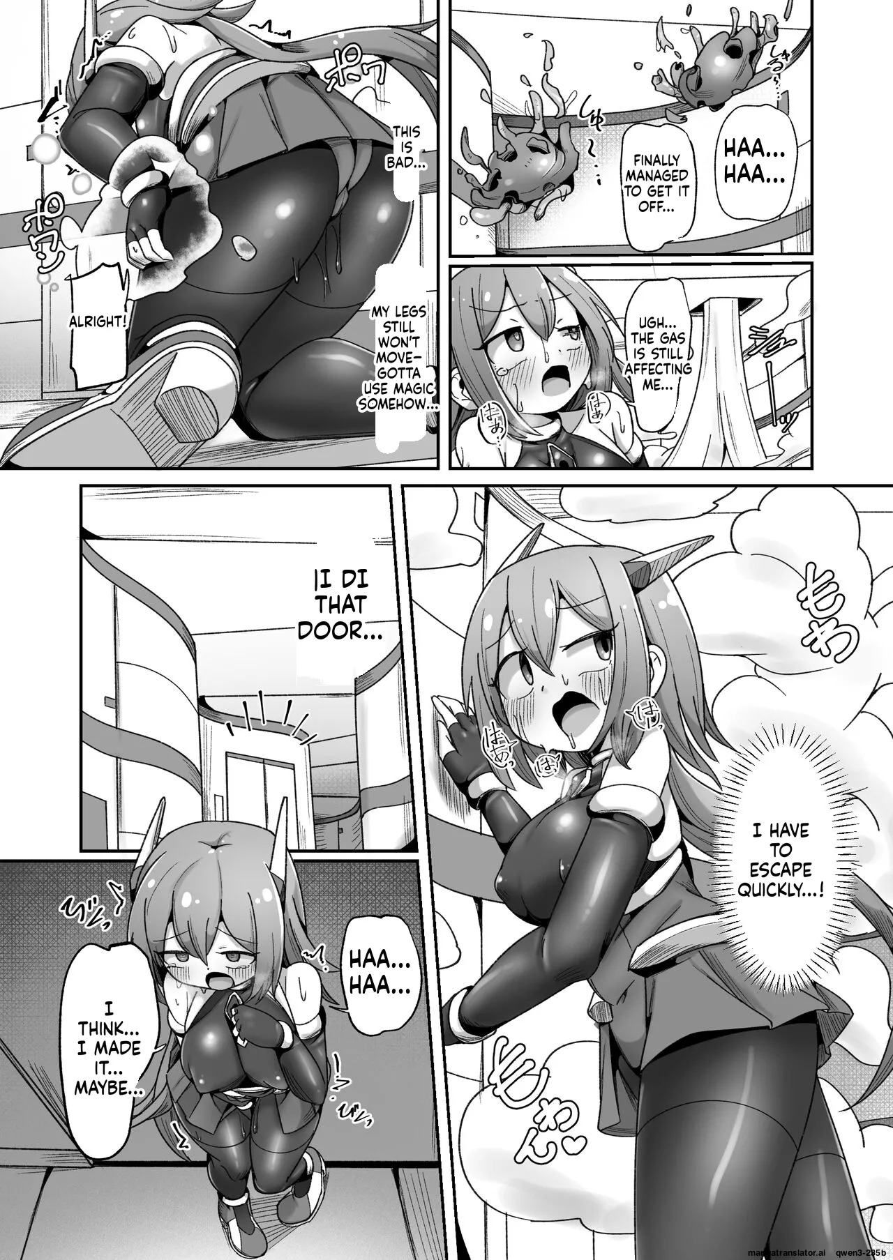 [Echie Kokufuku Aka (Monota)] Maryoku Tank Choukyou sareta Koto mo Sukkari Wasurete no Kono Ko to Teki Ajito ni Idonjau Onna Hero-chan [English] [SCANMTL] - Page 17