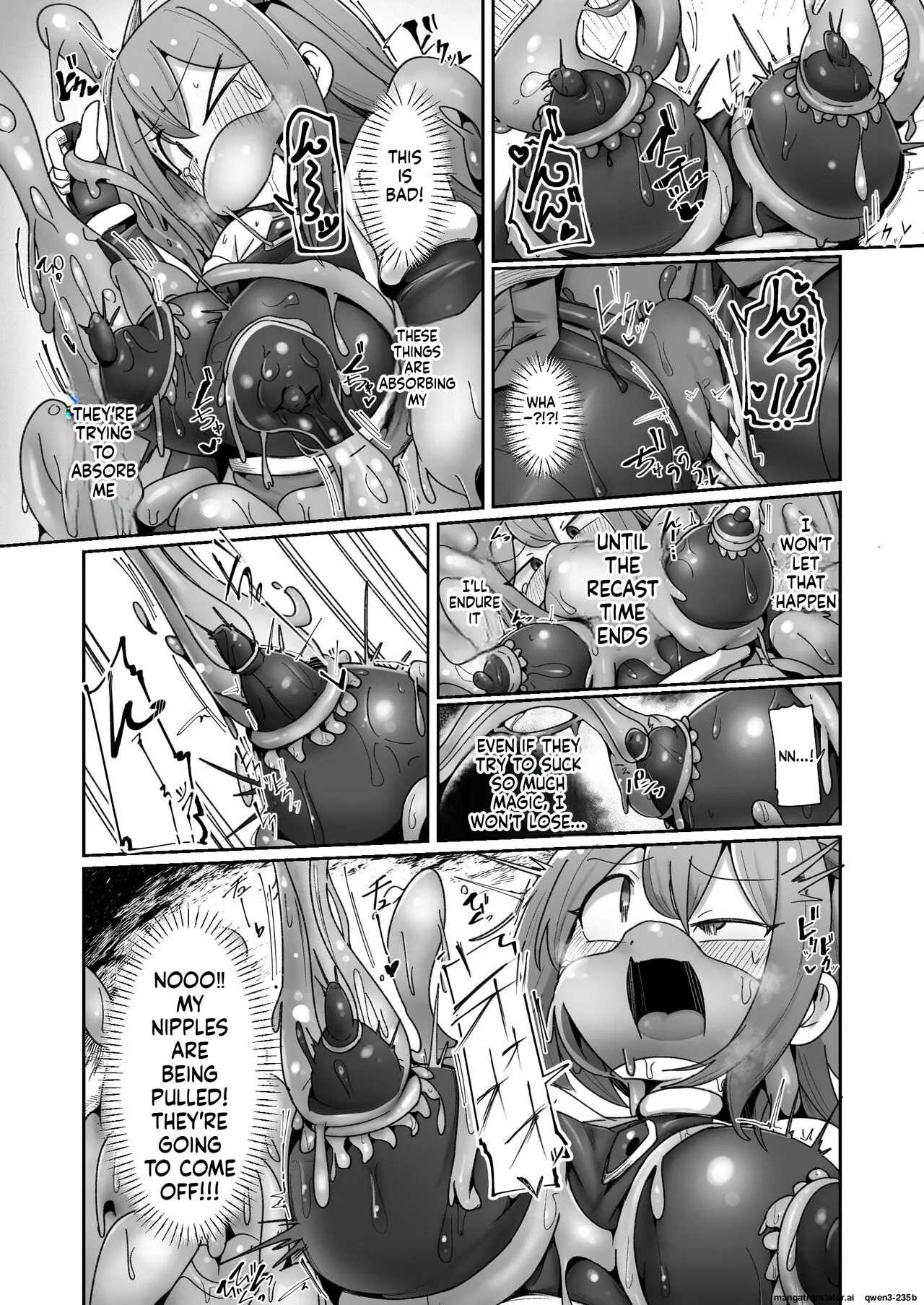 [Echie Kokufuku Aka (Monota)] Maryoku Tank Choukyou sareta Koto mo Sukkari Wasurete no Kono Ko to Teki Ajito ni Idonjau Onna Hero-chan [English] [SCANMTL] - Page 23