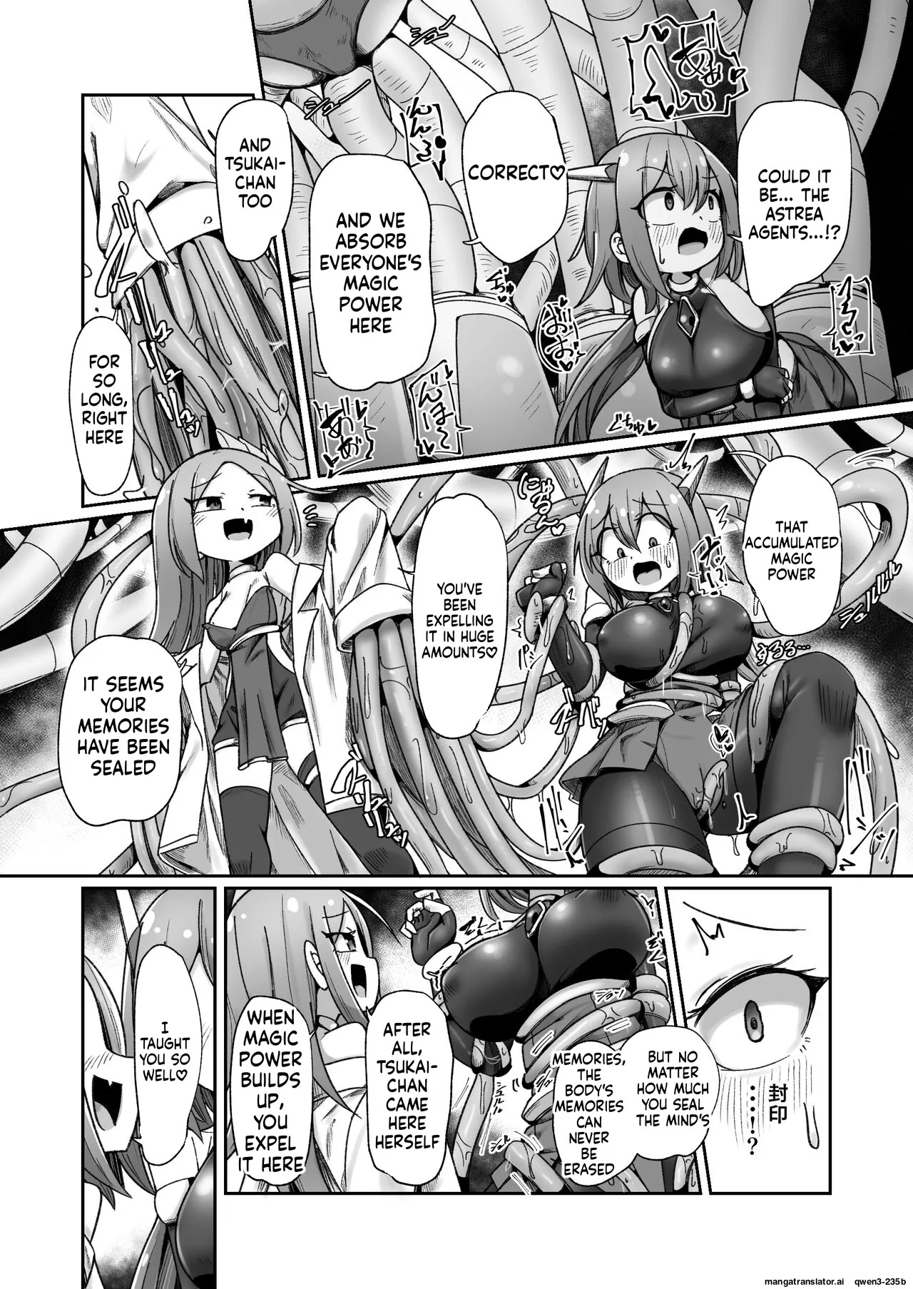 [Echie Kokufuku Aka (Monota)] Maryoku Tank Choukyou sareta Koto mo Sukkari Wasurete no Kono Ko to Teki Ajito ni Idonjau Onna Hero-chan [English] [SCANMTL] - Page 36