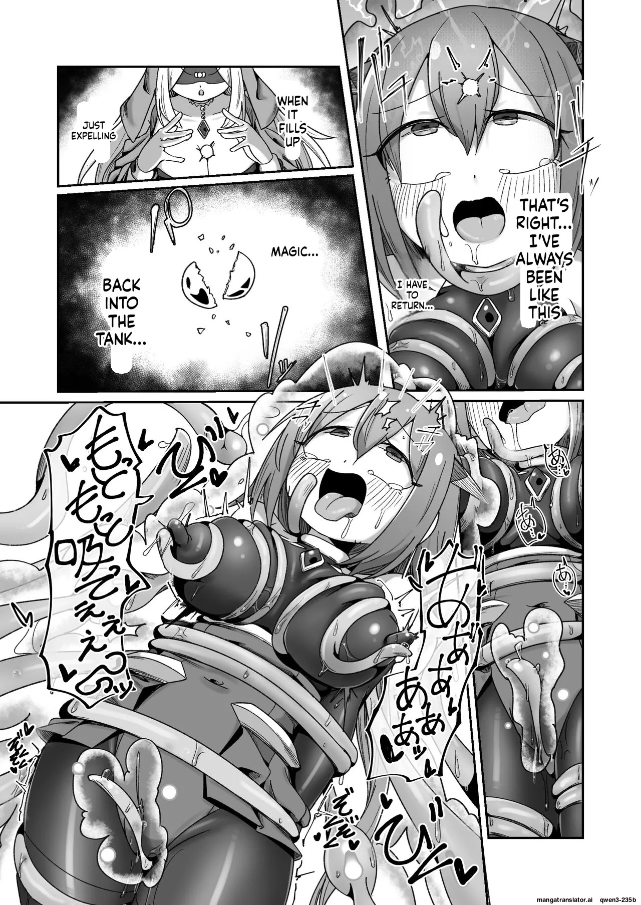 [Echie Kokufuku Aka (Monota)] Maryoku Tank Choukyou sareta Koto mo Sukkari Wasurete no Kono Ko to Teki Ajito ni Idonjau Onna Hero-chan [English] [SCANMTL] - Page 40
