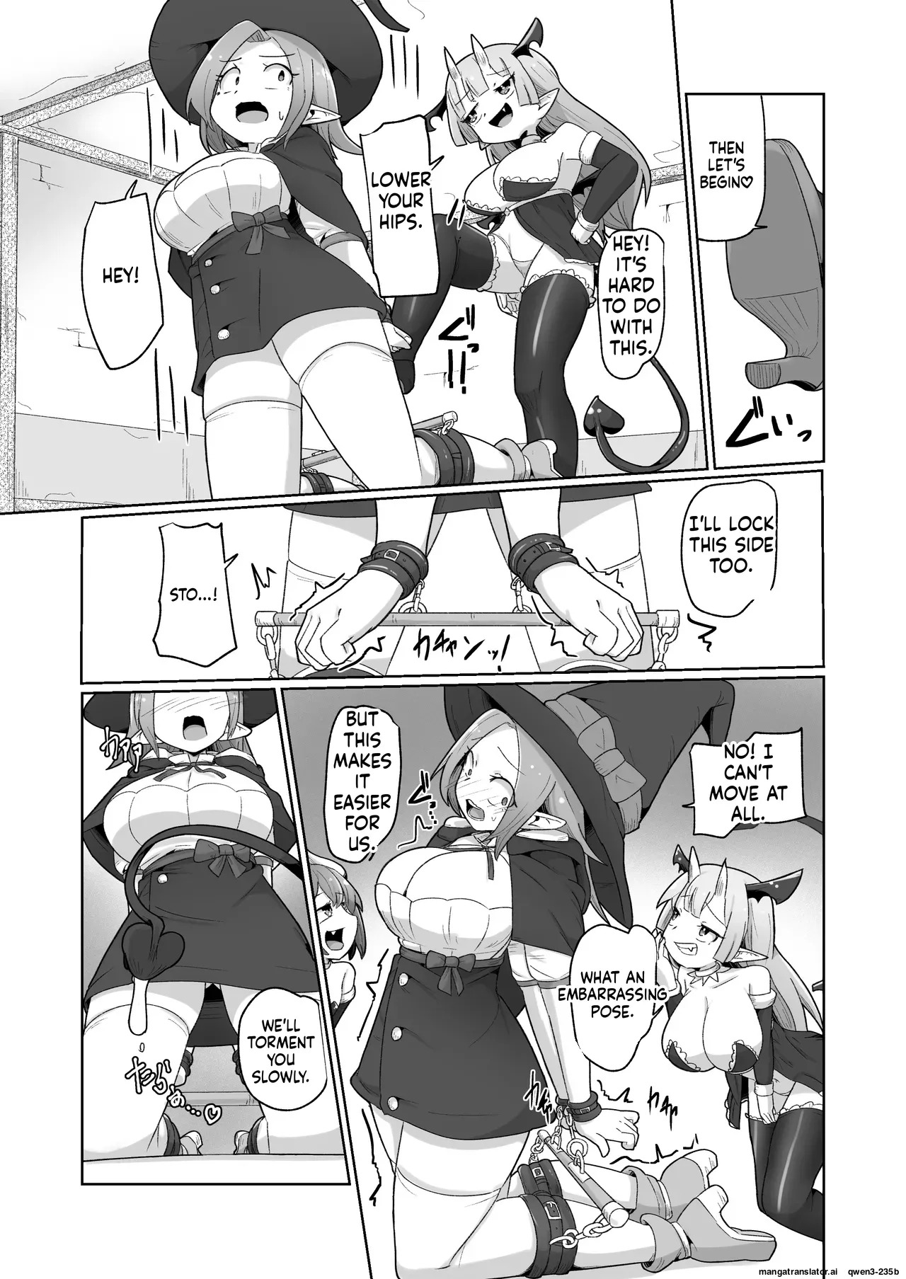 [Echie Kokufuku Aka (Monota)] Haiboku Show Colosseum 1 Kaisenme Tsuyo Tsuyo Majutsushi-chan VS Shintai Kaihatsu ga Tokuina Shou Akuma Succubus-chan (SCANMTL) - Page 19