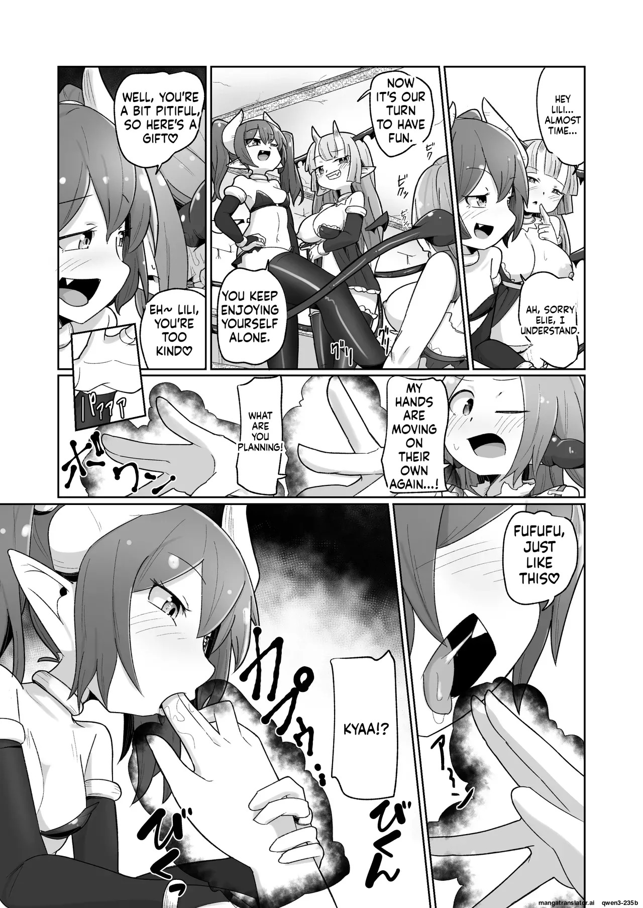 [Echie Kokufuku Aka (Monota)] Haiboku Show Colosseum 1 Kaisenme Tsuyo Tsuyo Majutsushi-chan VS Shintai Kaihatsu ga Tokuina Shou Akuma Succubus-chan (SCANMTL) - Page 45