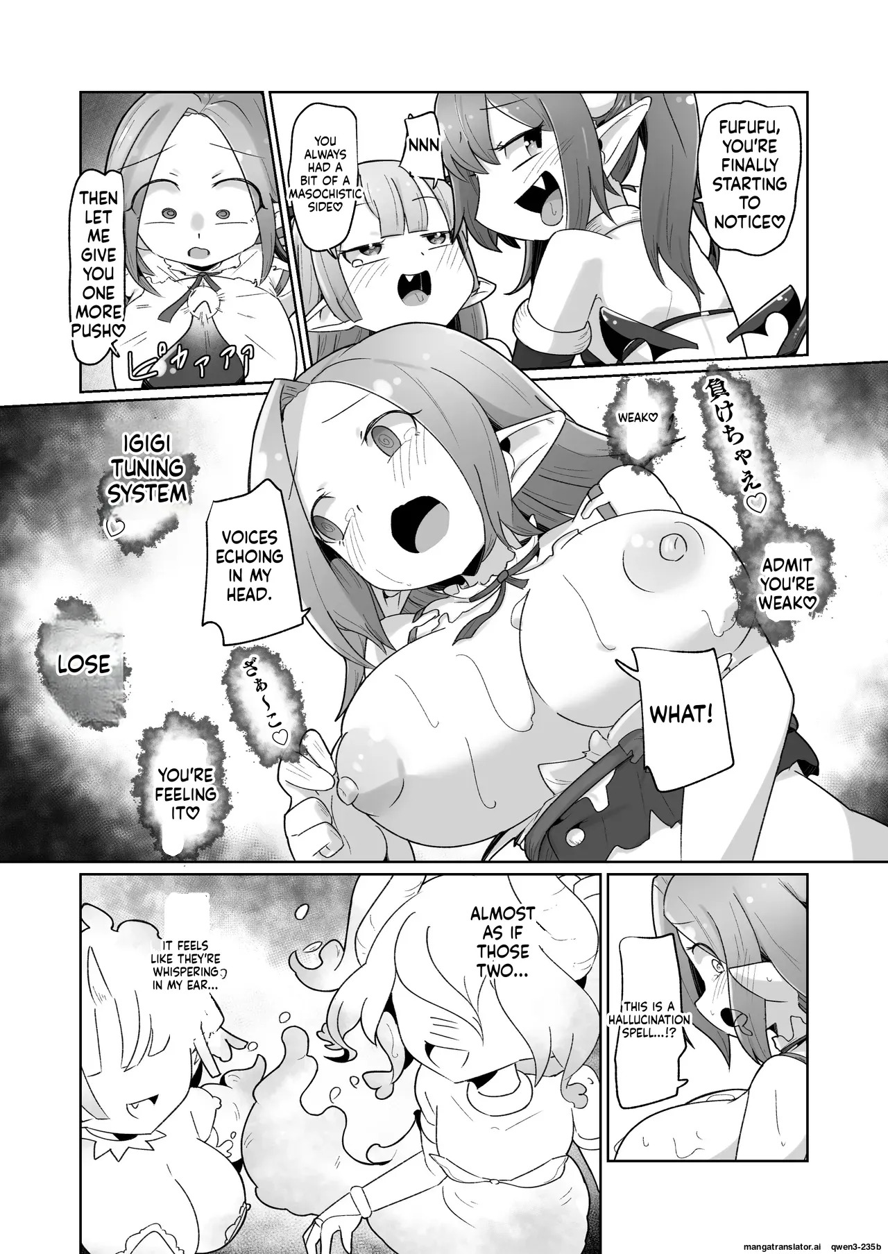 [Echie Kokufuku Aka (Monota)] Haiboku Show Colosseum 1 Kaisenme Tsuyo Tsuyo Majutsushi-chan VS Shintai Kaihatsu ga Tokuina Shou Akuma Succubus-chan (SCANMTL) - Page 52