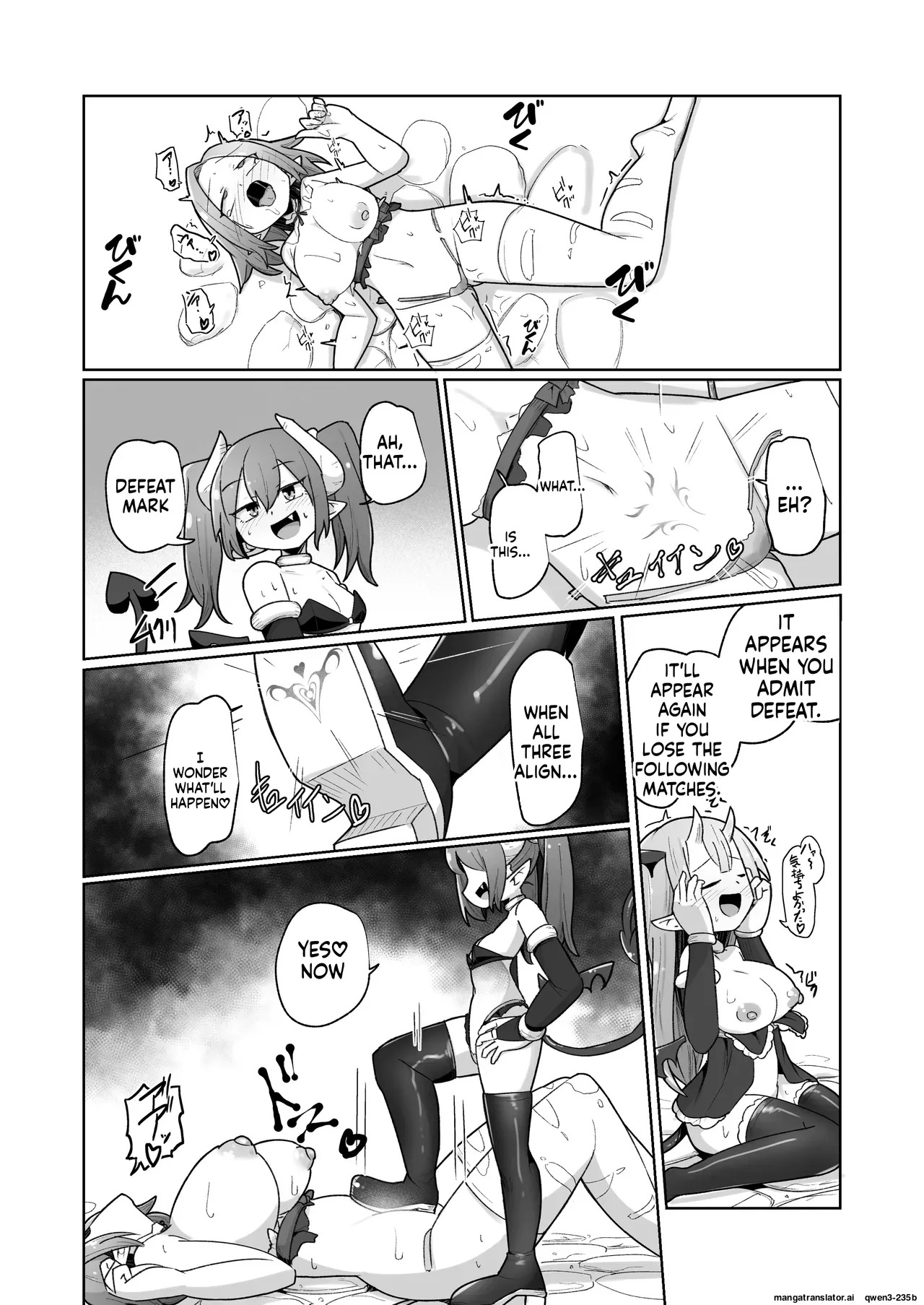 [Echie Kokufuku Aka (Monota)] Haiboku Show Colosseum 1 Kaisenme Tsuyo Tsuyo Majutsushi-chan VS Shintai Kaihatsu ga Tokuina Shou Akuma Succubus-chan (SCANMTL) - Page 58