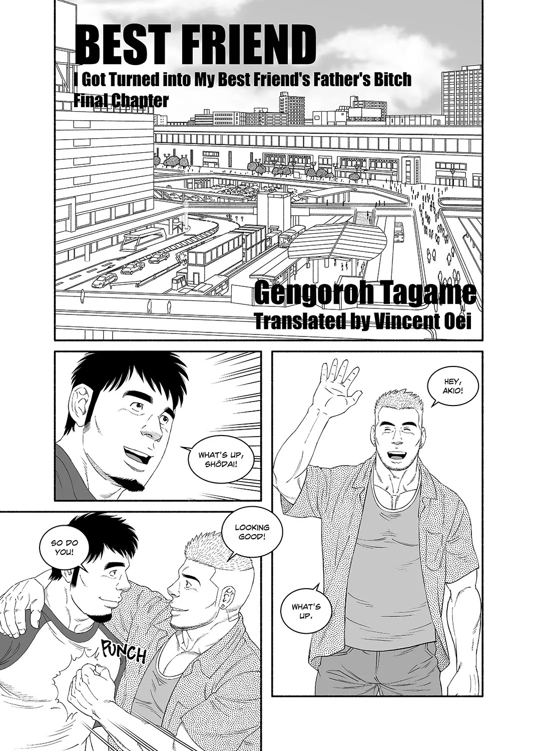 [Tagame Gengoroh] COCKSUCKER I Got Turned into My Best Friend’s Father’s Bitch (Part 1-3) [Eng] - Page 1